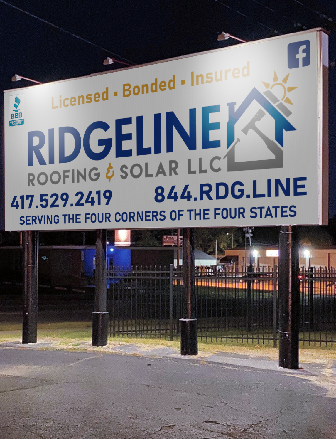 Ridgeline Roofing LLC Billboard