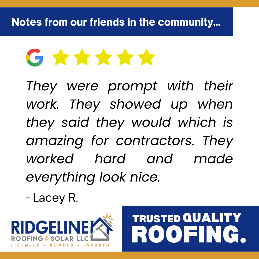 <!-- wp:paragraph -->
<p>They were prompt with their work. They showed up when they said they would which is amazing for contractors. They worked hard and made everything look nice.</p>
<!-- /wp:paragraph -->