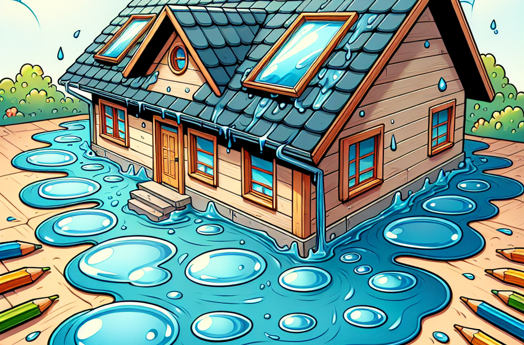 Look for signs of water pooling on your roof.