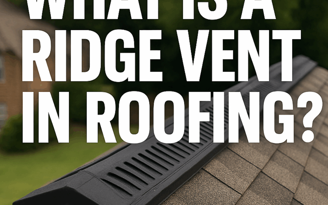 What Is a Ridge Vent in Roofing?