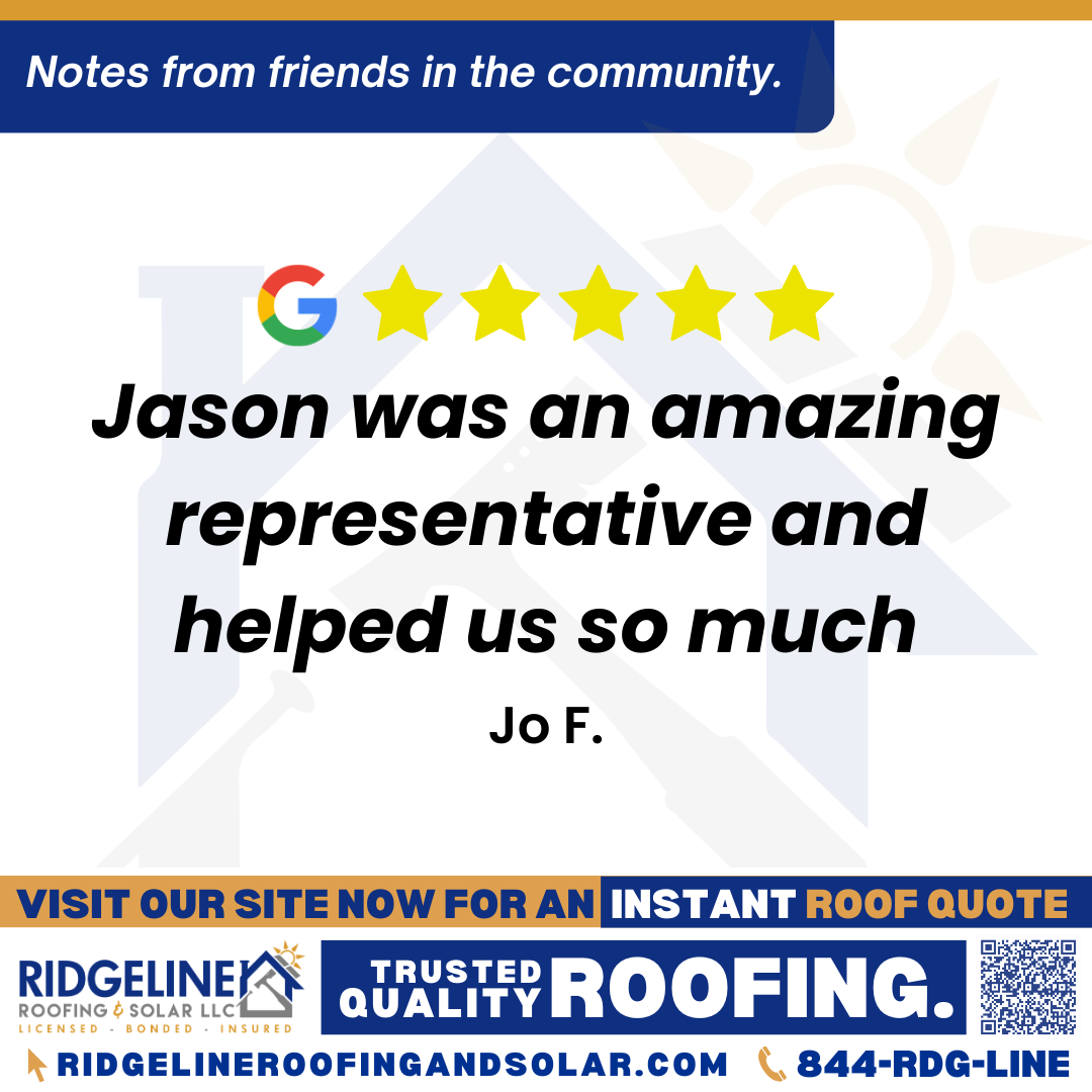 Jason was an amazing representative and helped us so much – Jo F.