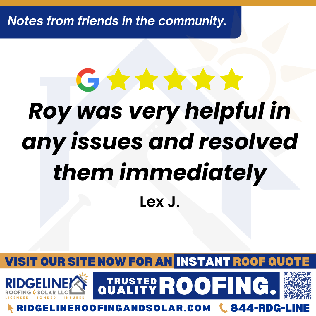 <h3>Customer Review</h3>
<em>Fantastic service, work done right with extremely quick turnaround, would definitely recommend,  Roy was very helpful in any issues and resolved them immediately.</em>

- Lex J.

&nbsp;
<h3>From Team Ridgeline:</h3>
<em>Thank you for the great review! We're so glad you were pleased with the service and that Roy was able to assist you effectively. Your recommendation is greatly appreciated, and we look forward to working with you again!</em>