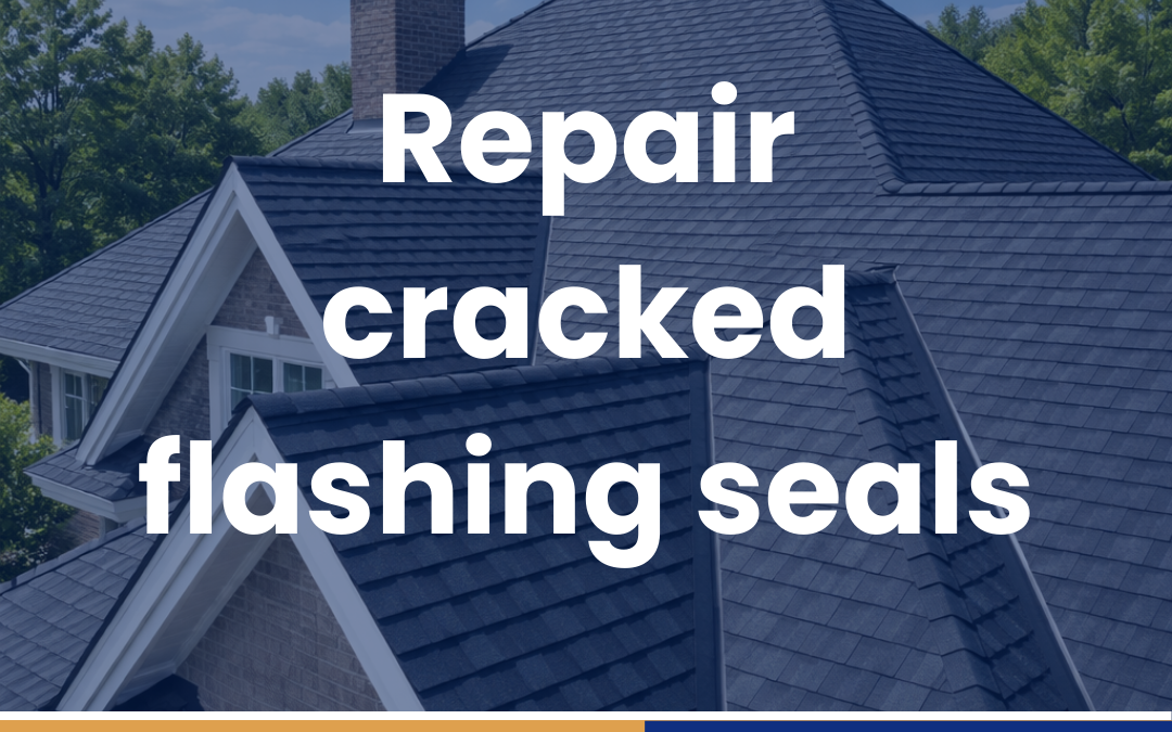 Repair cracked flashing seals
