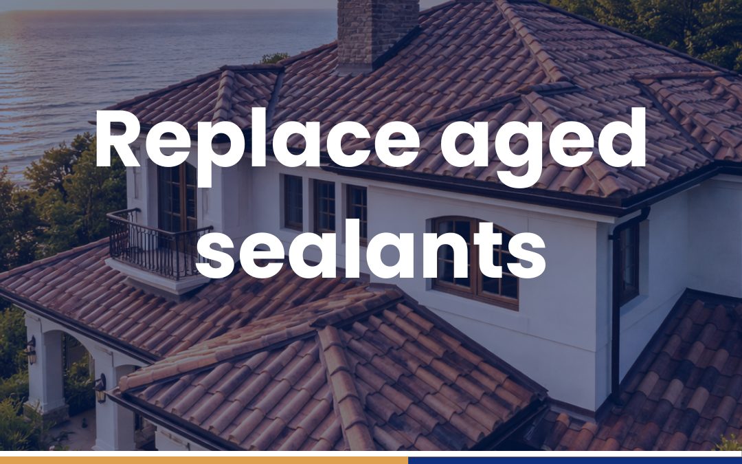 Replace aged sealants
