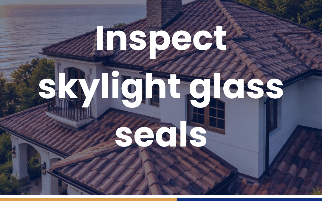 Inspect skylight glass seals