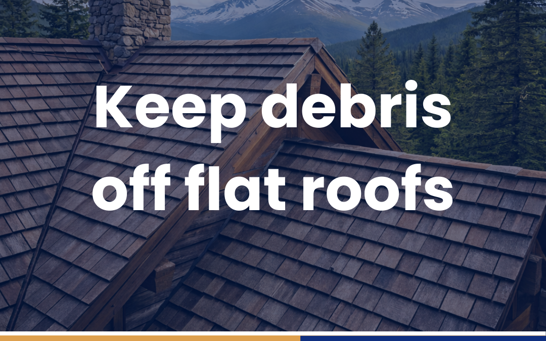Keep debris off flat roofs