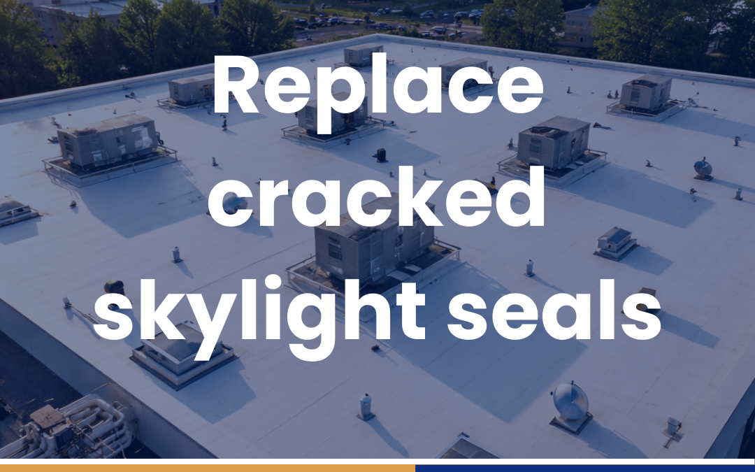 Replace cracked skylight seals