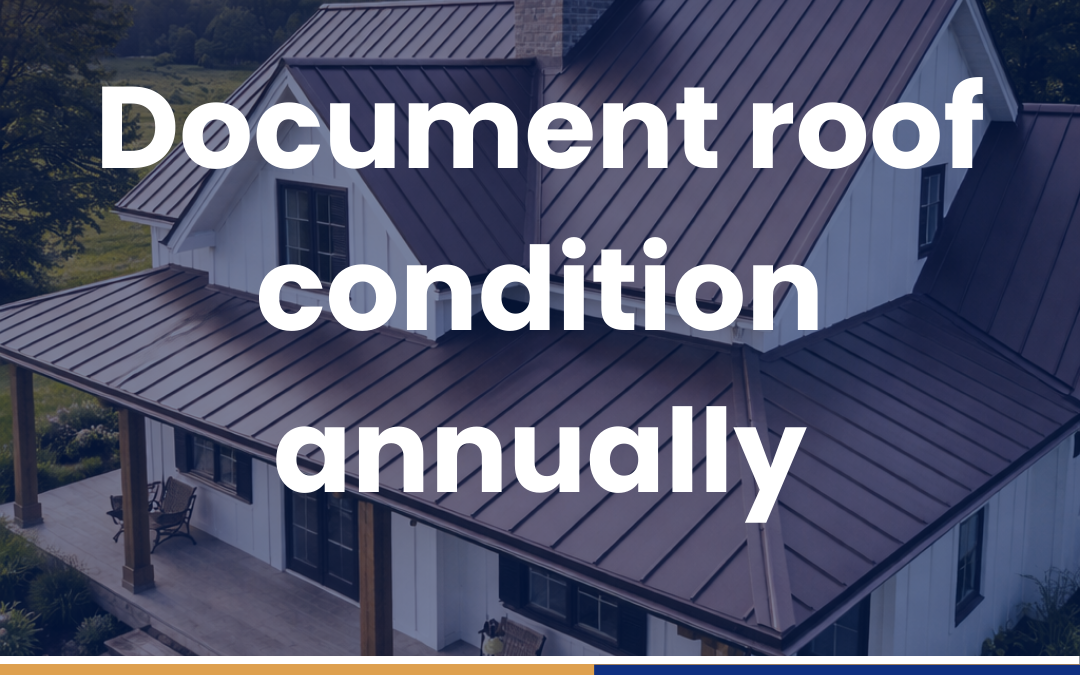 Document roof condition annually