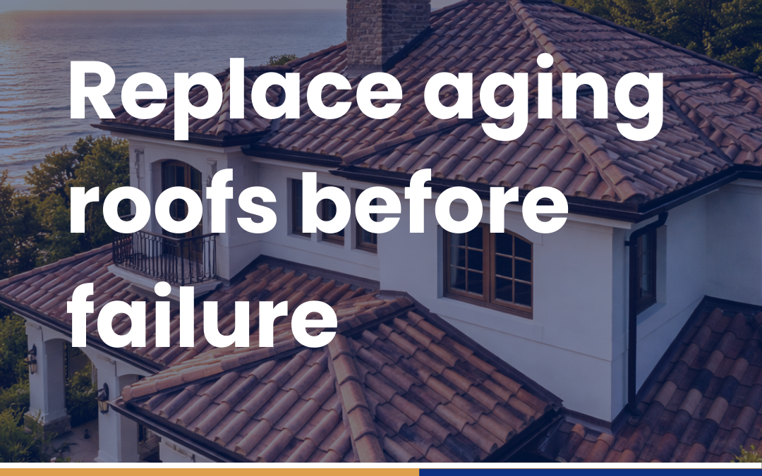 Replace aging roofs before failure