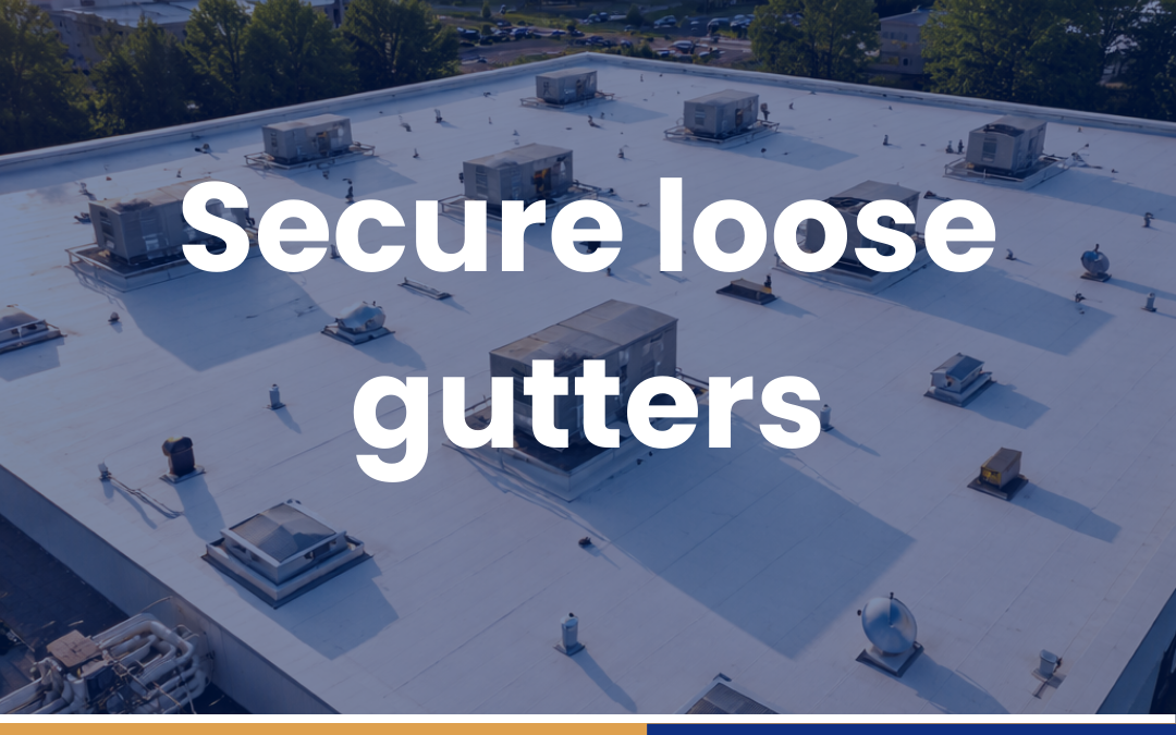 Secure loose gutters