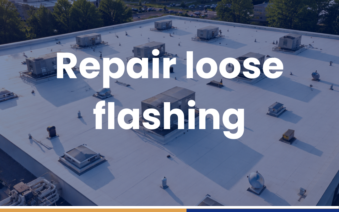 Repair loose flashing