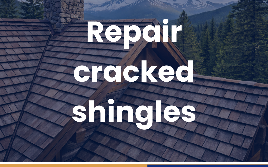 Repair cracked shingles
