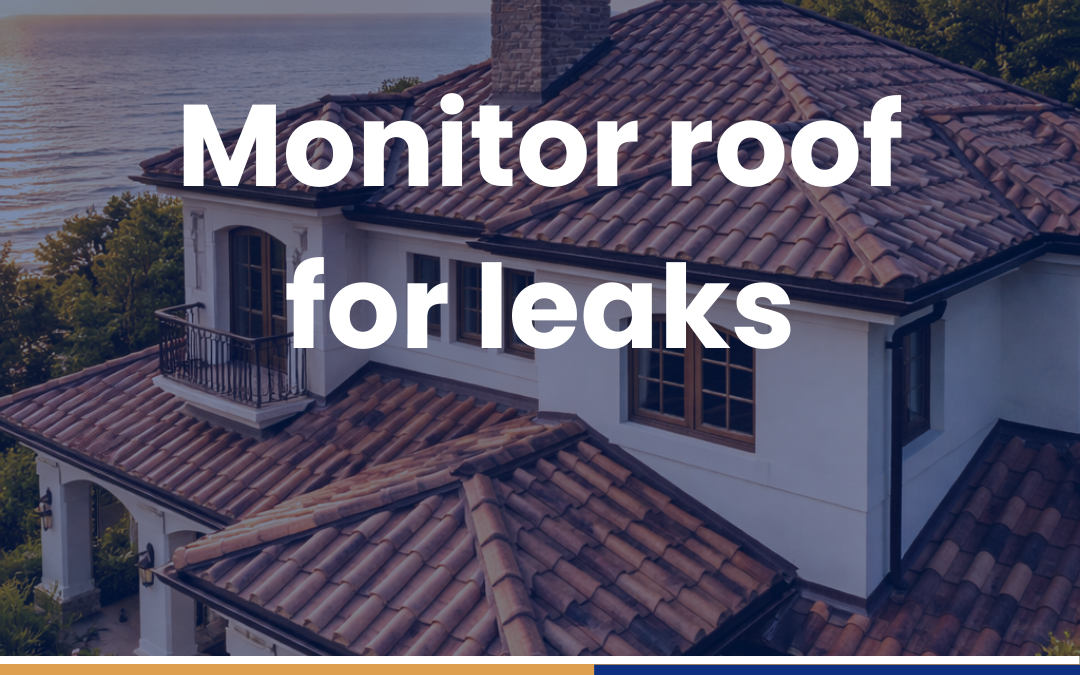 Monitor roof for leaks