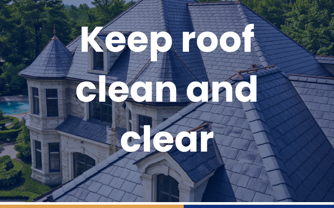 Keep roof clean and clear