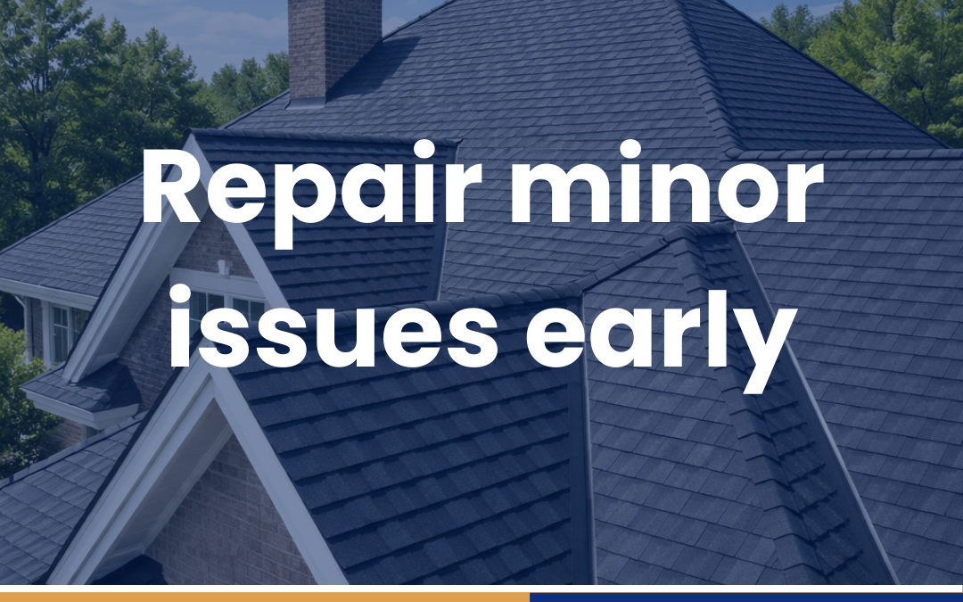 Repair minor issues early
