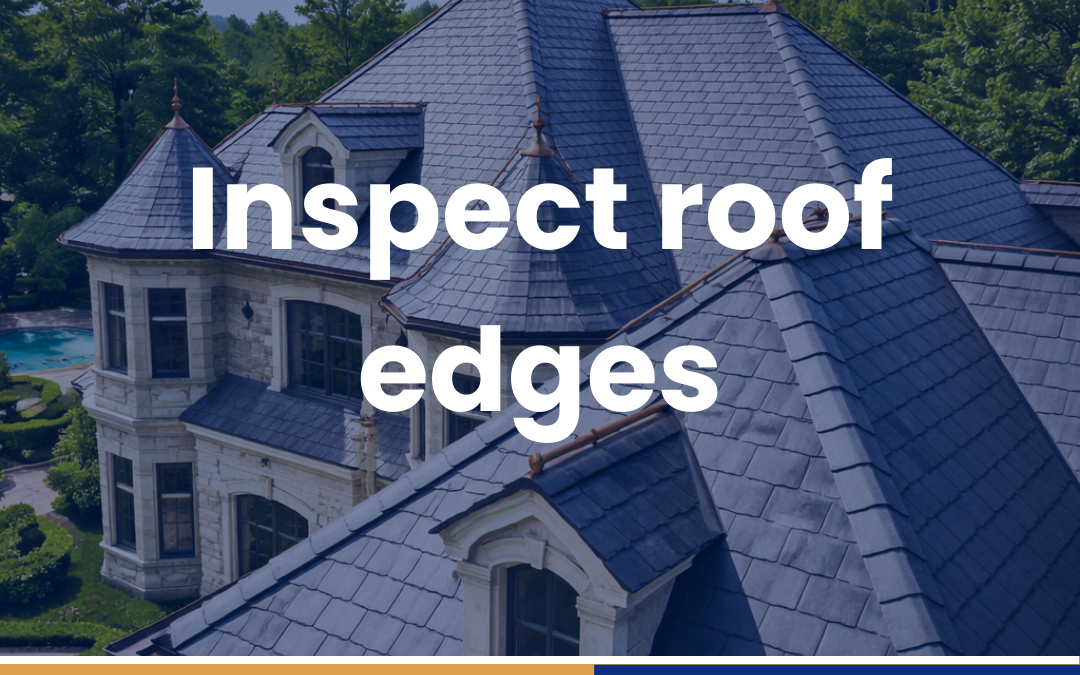 Inspect roof edges