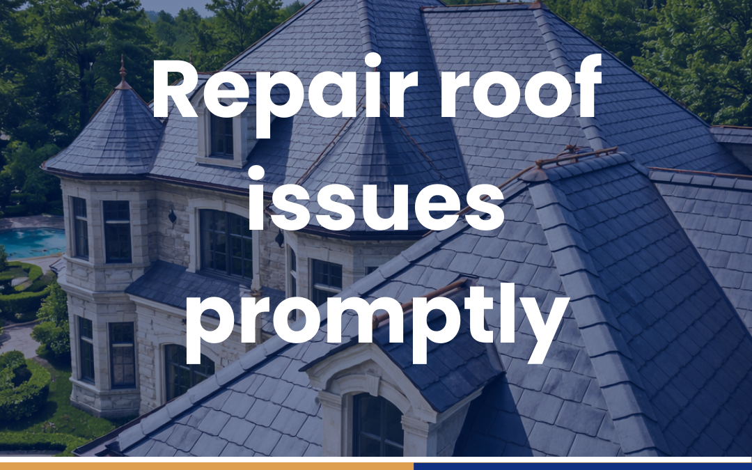 Repair roof issues promptly