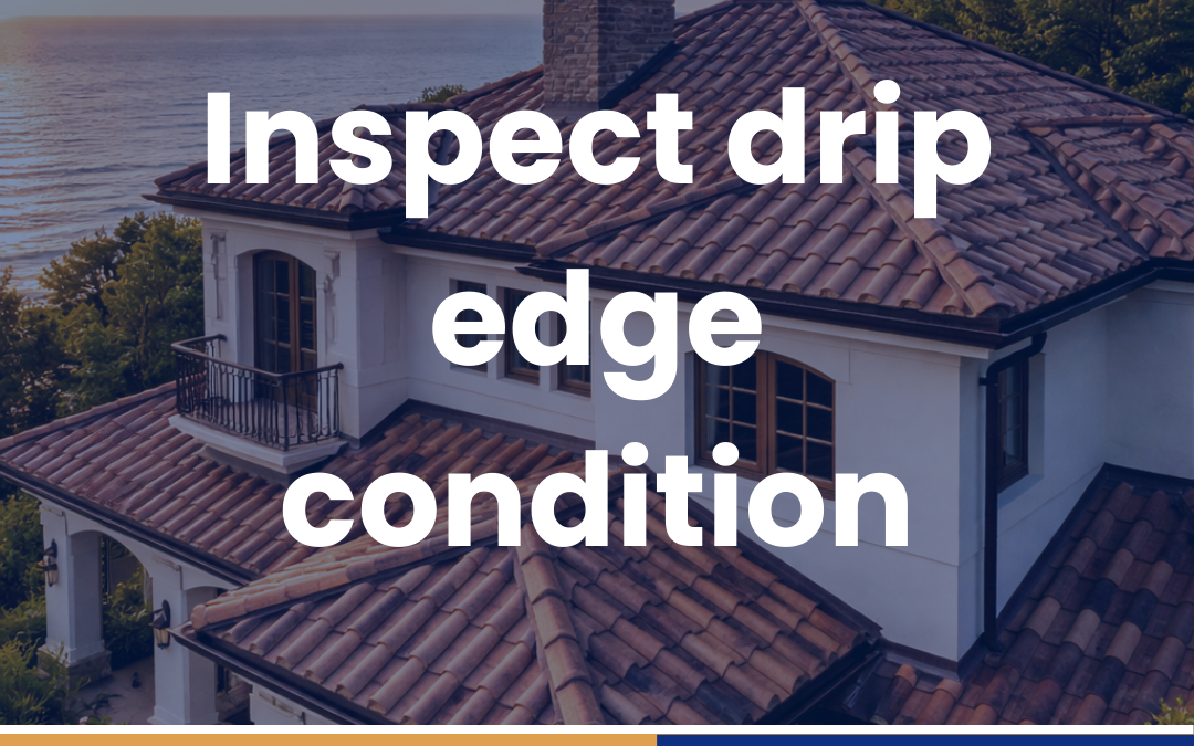 Inspect drip edge condition