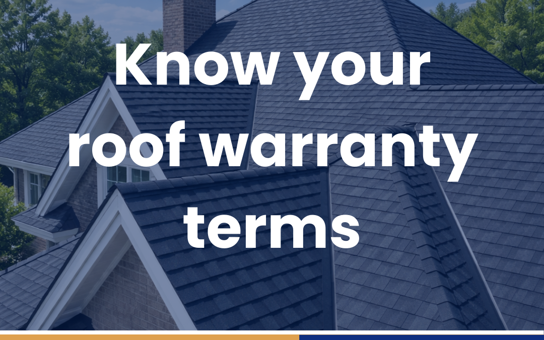 Know your roof warranty terms