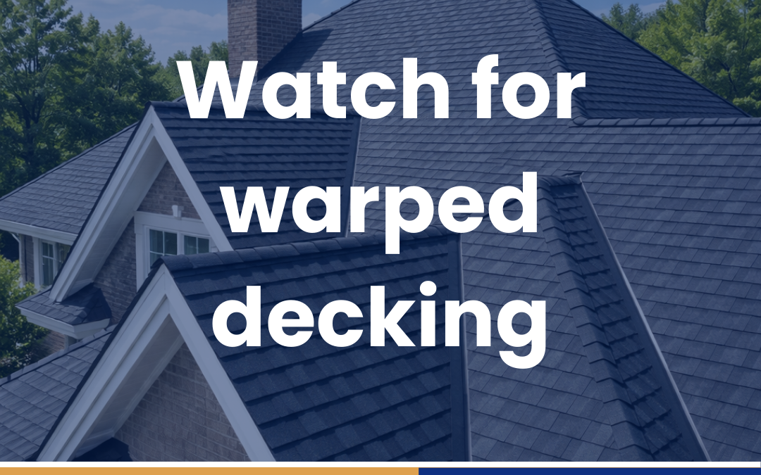 Watch for warped decking
