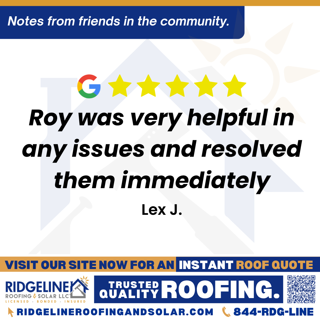 <h3>Customer Review</h3>
<em>Fantastic service, work done right with extremely quick turnaround, would definitely recommend,  Roy was very helpful in any issues and resolved them immediately.</em>

- Lex J.

&nbsp;
<h3>From Team Ridgeline:</h3>
<em>Thank you for the great review! We're so glad you were pleased with the service and that Roy was able to assist you effectively. Your recommendation is greatly appreciated, and we look forward to working with you again!</em>